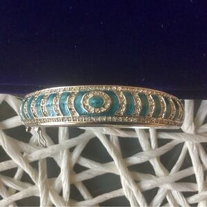 Elegant Silver and Blue Bracelet by Lauren Adam’s